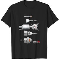 T-shirt NASA Spacecraft Lineup pour hommes - Mercury, Gemini, Apollo — T-shirts pour hommes
