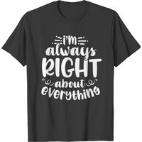 T-shirt pour hommes Je sais toujours tout