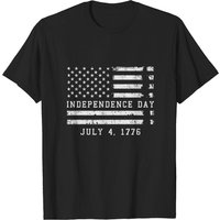 T-shirt US Independence 4 Juillet 1776 pour hommes