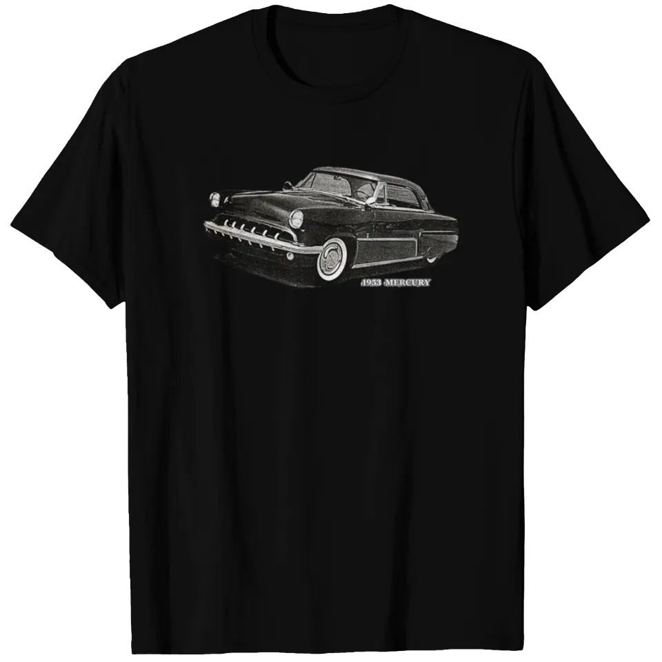 1953 Mercury Classic 50's T-shirt Men's Heavyweight Black — Mens T Shirts