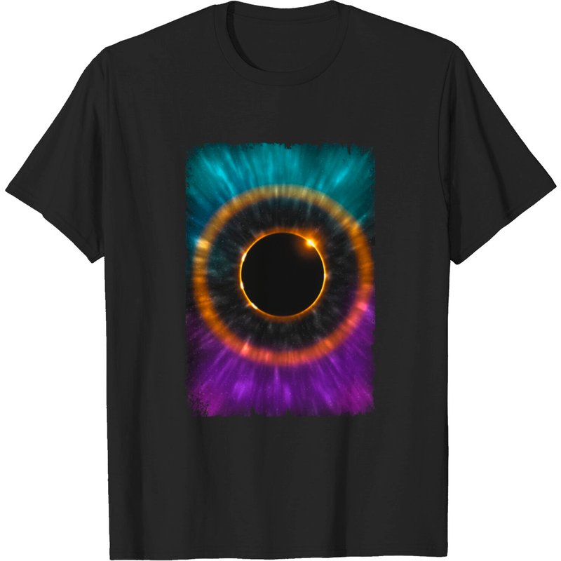 T-shirt Couleurs Éclipse Solaire Totale pour Hommes - 8 avril 2024