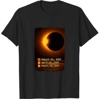 T-shirt pour hommes Liste de vérification de l'éclipse solaire totale — T-shirts pour hommes