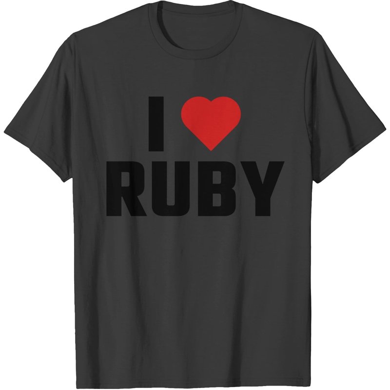 T-shirt I Love Ruby pour hommes — T-shirts pour hommes
