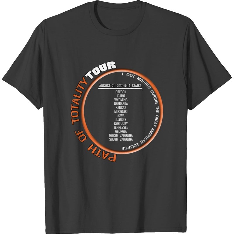 T-shirt Totality Tour pour hommes en noir