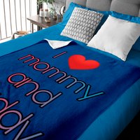 Couverture I Love Mommy And Daddy — Couvertures pour bébé