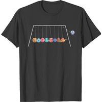 T-shirt Système Solaire Newton Cradle Playing Planets pour hommes — T-shirts pour hommes