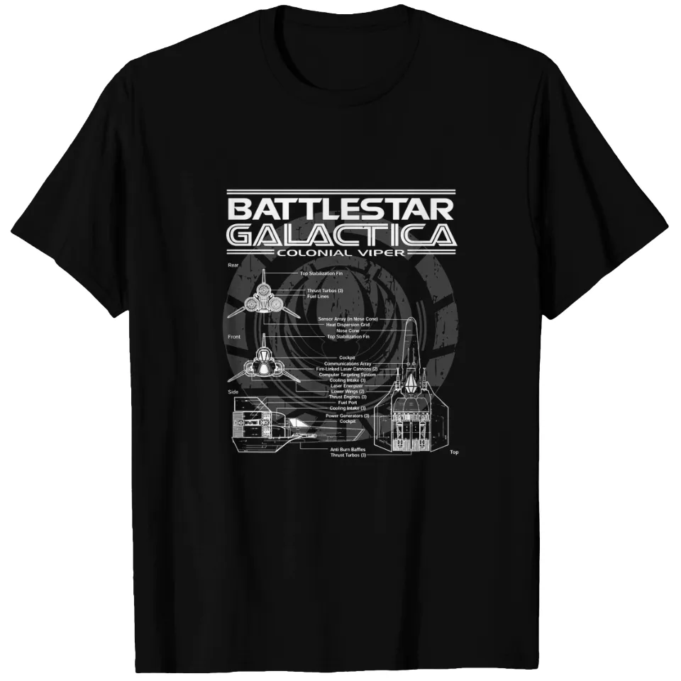 T-shirt Colonial Viper de Battlestar Galactica pour hommes — T-shirts pour hommes
