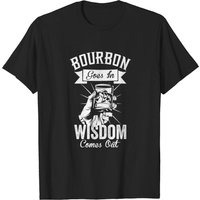 Bourbon Goes In Wisdom Comes Out - T-shirt pour amateurs de whisky — T-shirts pour hommes