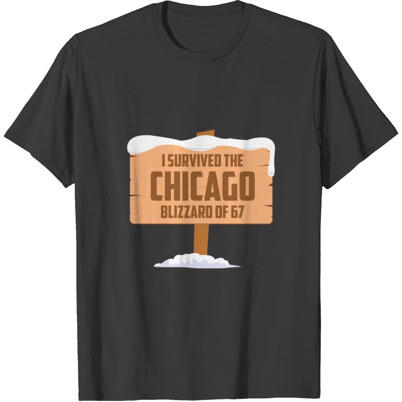 T-shirt pour hommes I Survived The Chicago Blizzard Of 67