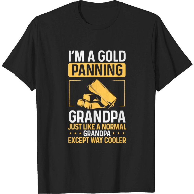 T-shirt Gold Panning Grandpa Mineur d'Or pour Hommes