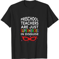 T-shirt Super-héros pour Enseignants de Maternelle