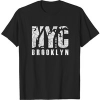 T-shirt blanc NYC Brooklyn pour hommes