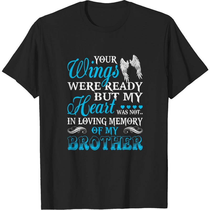T-shirt en mémoire de mon frère pour hommes