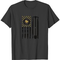 T-shirt pour hommes avec drapeau américain et thème de l'or — T-shirts pour hommes