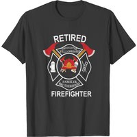 T-shirt de pompier à la retraite pour hommes