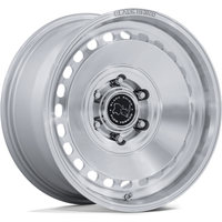 Black Rhino BR036 Basin Machined Silver Wheels 17x8 6x130 32 Offset — Wheels & Rims