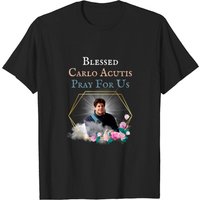 T-shirt catholique pour hommes Blessed Carlo Acutis Pray For Us