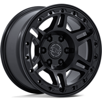 Black Rhino BR039 Vanguard Matte Black Wheels 17x8 6x130 32 Offset