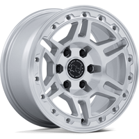 Roues Black Rhino BR039 Vanguard Argent Machiné - 17x8 - 6x130 — Roues et jantes