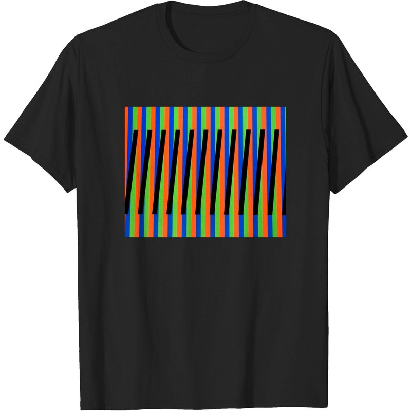 T-shirt d'art vénézuélien Cruz Diez pour hommes — T-shirts pour hommes
