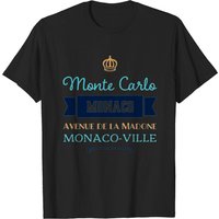 T-shirt typographique Monaco Monte Carlo City Lovers
