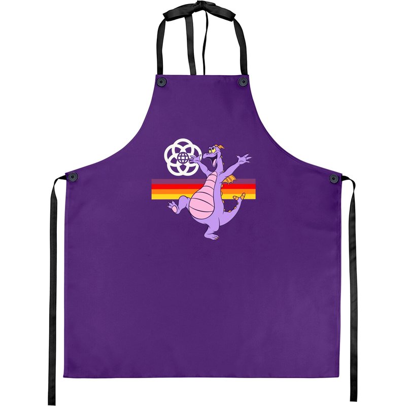 Tablier Happy Little Purple Dragon of Imagination - Figment — Tabliers de cuisine