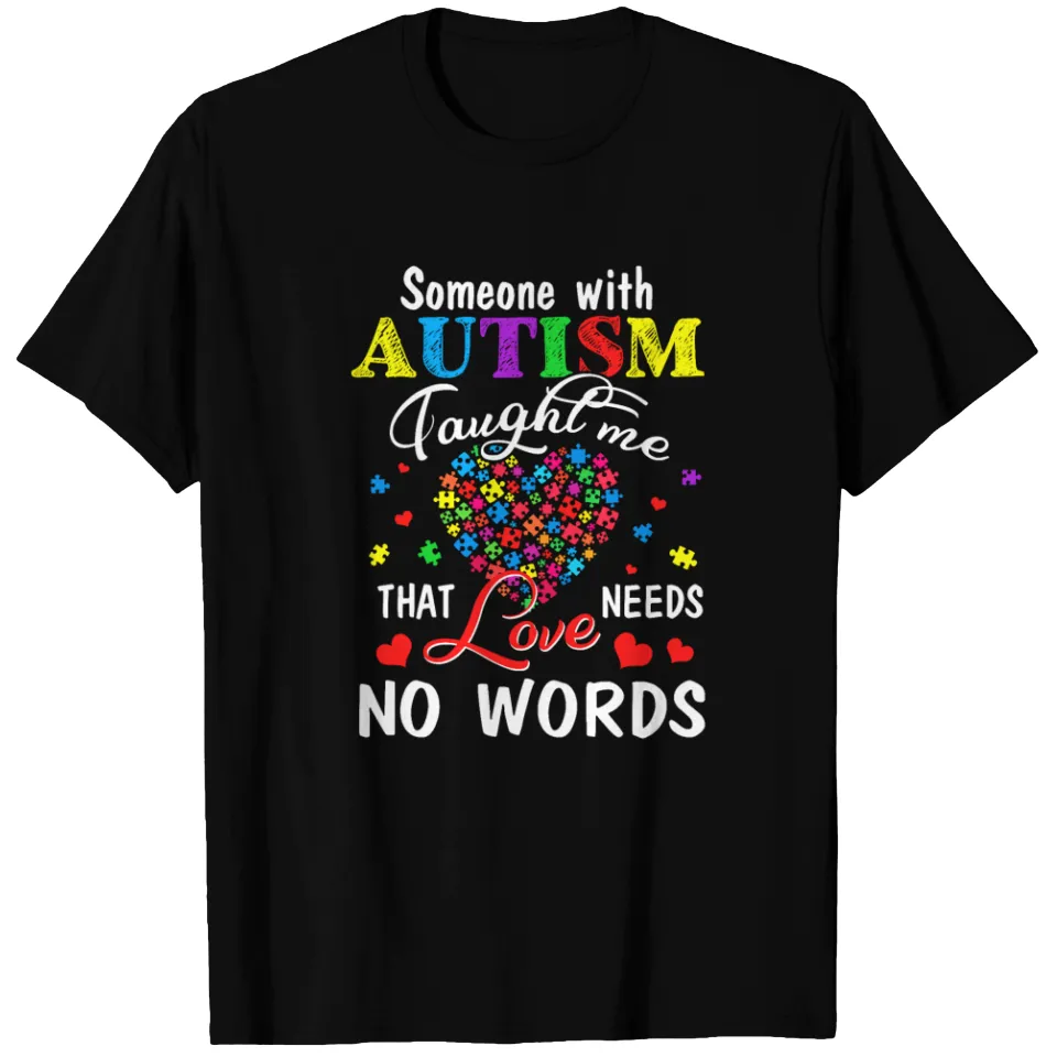 T-shirt Autisme pour hommes en noir — T-shirts pour hommes