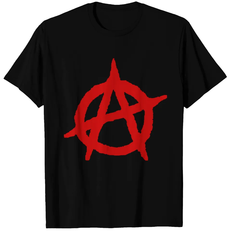 Anarchist Logo T-Shirt for Men in Black