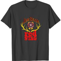 Jim Beam Red Stag Men's T-Shirt in Black