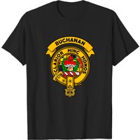 T-shirt à manches longues Tartan avec insigne du clan Buchanan pour hommes — T-shirts pour hommes