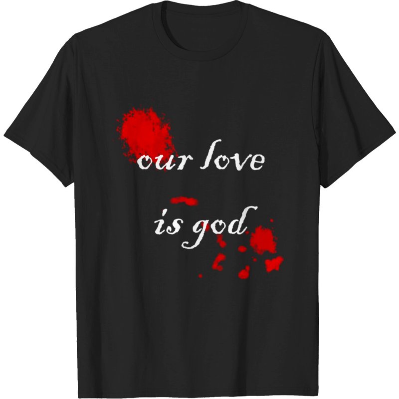 T-shirt pour hommes Our Love Is God en noir — T-shirts pour hommes