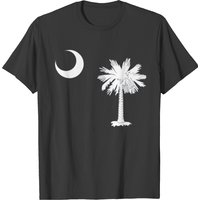State Of South Carolina Flag Palmetto Tree T-shirt for Men