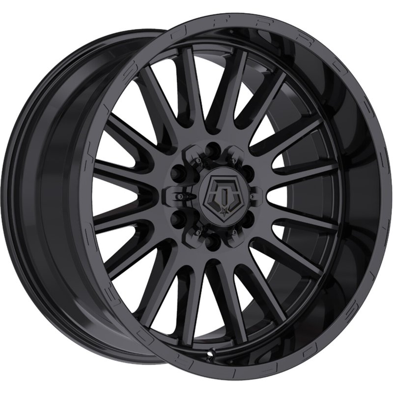 Roues TIS 567B Noir Brillant - 22x10 - Motif de Boulons 8x170 -19 Offset — Roues et jantes