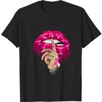 Just Beat It Cancer Mouth Breast Cancer T-Shirt for Men
