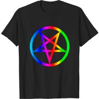 Rainbow Satanism Symbol T-shirt for Men