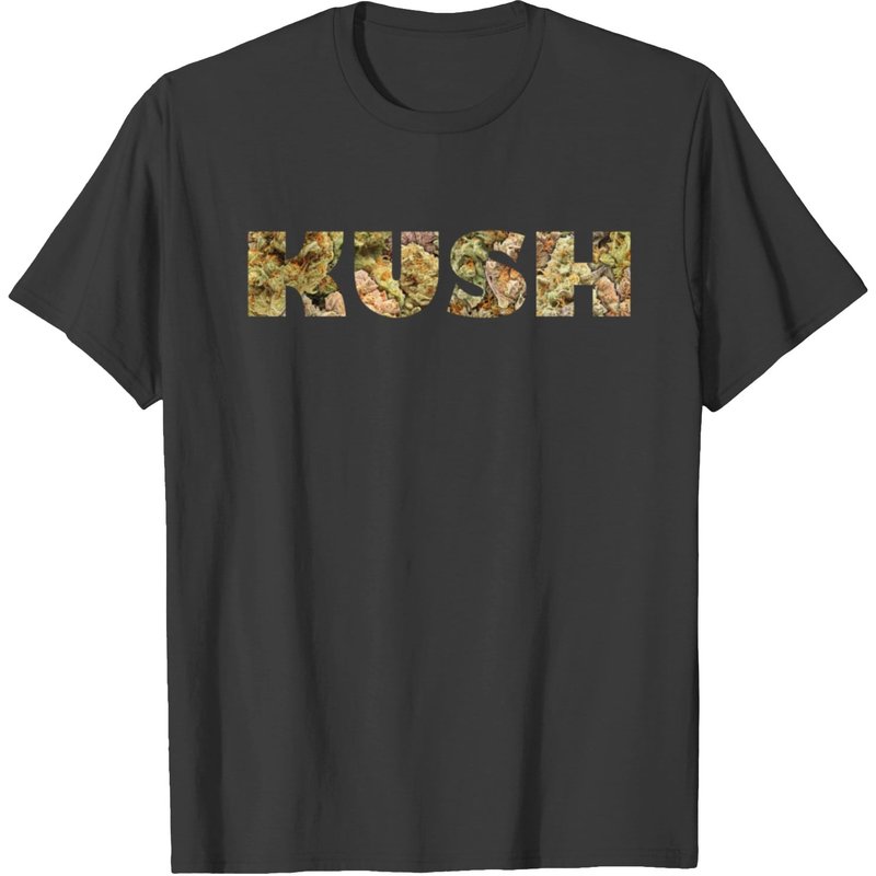 T-shirt à capuche Kush pour hommes en noir