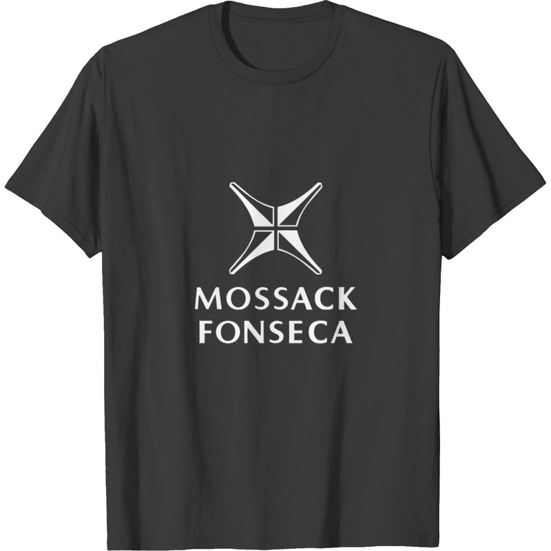 T-shirt pour hommes Mossack Fonseca en noir