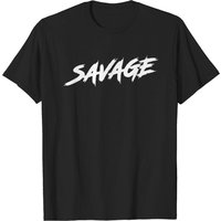 T-shirt Self Made Savage pour hommes en noir — T-shirts pour hommes
