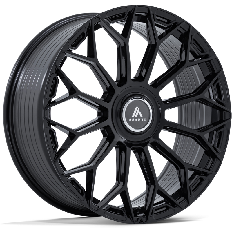 Asanti Black AB051 Envoy Gloss Black 20x10.5 Rims 5x112 — Wheels & Rims