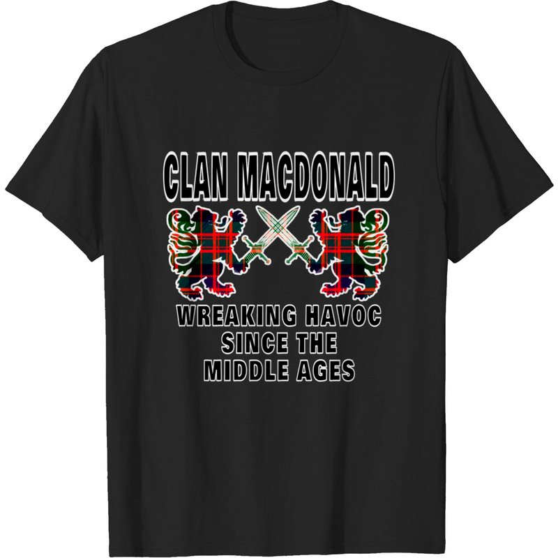 Macdonald Scottish Tartan Scotland Family Clan T-Shirt for Men