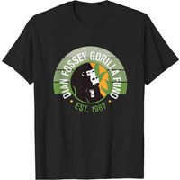 Dian Fossey Gorilla Fund Black and White T-Shirt for Men — Mens T Shirts