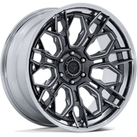 Fuel FC409 Hive Gloss Gunmetal Wheels with Chrome Lip - 20x10 — Wheels & Rims