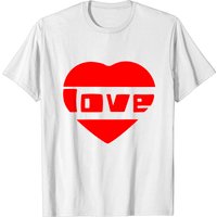 T-shirt Love With Heart pour hommes — T-shirts pour hommes