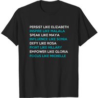T-shirt Persist Like Elizabeth Inspire Malala Speak Maya pour hommes — T-shirts pour hommes