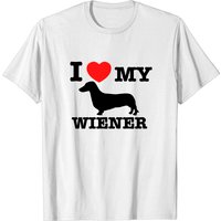 T-shirt I Love My Wiener pour hommes — T-shirts pour hommes