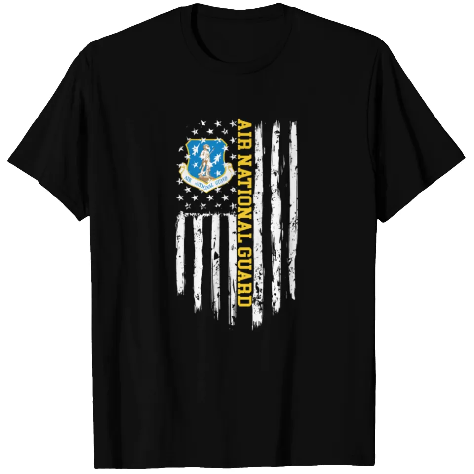 T-shirt pour hommes avec drapeau américain de la Garde nationale aérienne — T-shirts pour hommes
