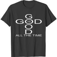 T-shirt blanc God Is Good All The Time pour hommes — T-shirts pour hommes