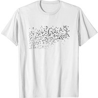 T-shirt Silhouette de Grande Foule d'Oiseaux pour Hommes — T-shirts pour hommes
