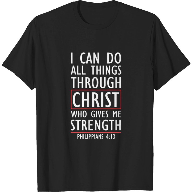 T-shirt pour hommes I Can Do All Things Through Christ — T-shirts pour hommes