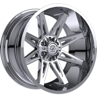 Roues Edge Off Road 304C Chrome - 22x12 - Motif de boulons 6x135